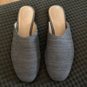 Clarks Women's Pure Blush Mule Size 7 M in Navy Canvas